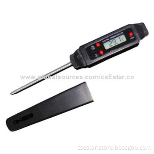 Pen-style LCD Digital Cooking Thermometer with Auto Shut-off and Data Storage Functions